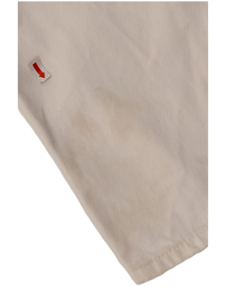 TOMMY HILFIGER Vaqueros rectos desgastados para mujer W29 L28 Algodón blanco