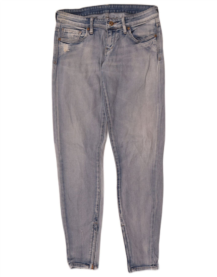 LEE Vaqueros pitillo desgastados para mujer W30 L31 Algodón azul