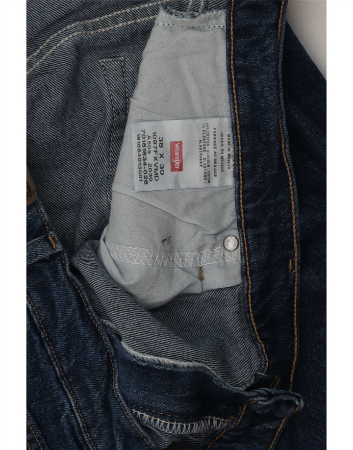 Wrangler Vaqueros Rectos Regulares Para Hombre W38 L30 Algodón Azul