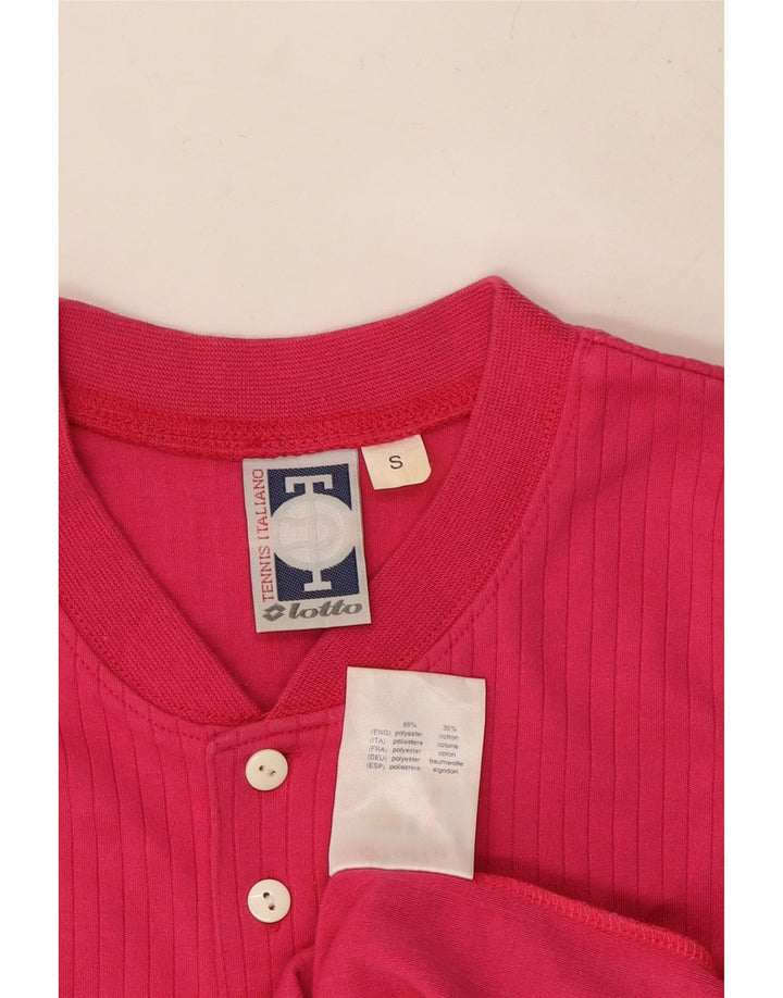 LOTTO Camiseta sin mangas para mujer UK 8 Small Rosa Poliéster
