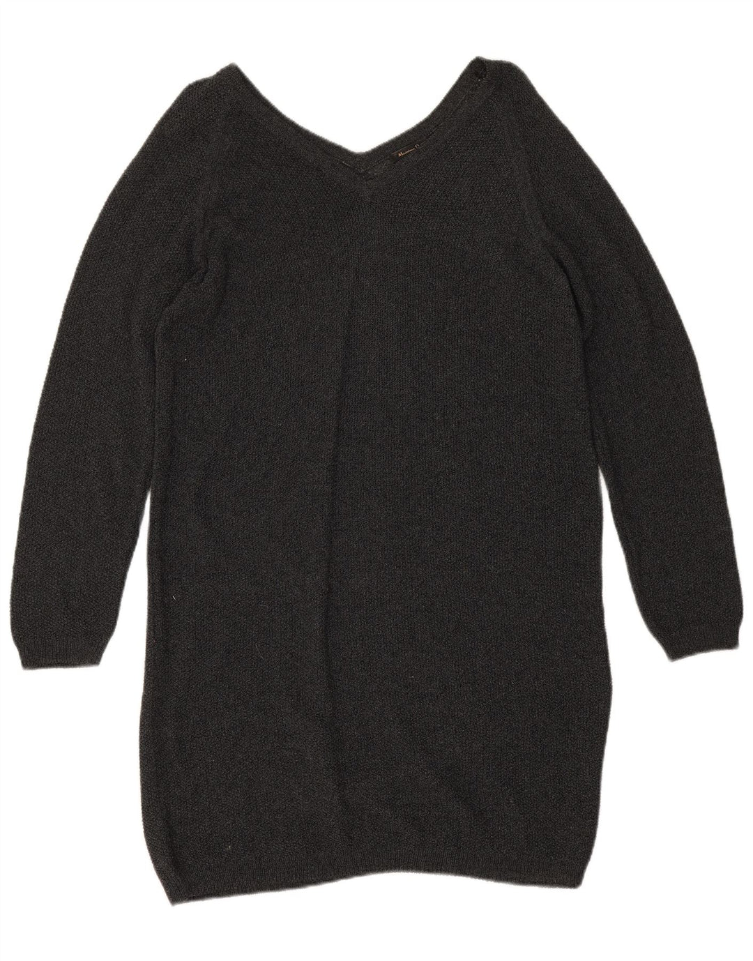 Massimo Dutti Vestido Jersey para Mujer UK 44 Gris Medio