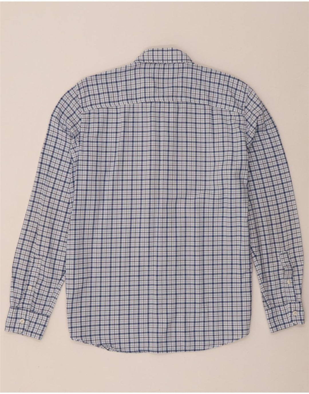 Camisa Timberland Hombre Algodón A Cuadros Azul Medio