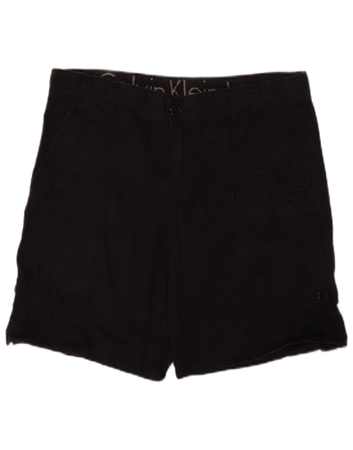 CALVIN KLEIN Shorts cargo para mujer US 6 Medium W30 Algodón negro