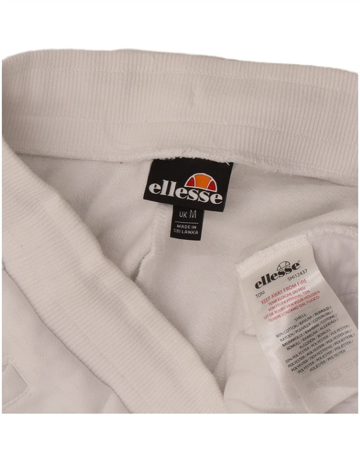 Ellesse Hombre Pantalones Cortos Deportivos Algodón Blanco Mediano