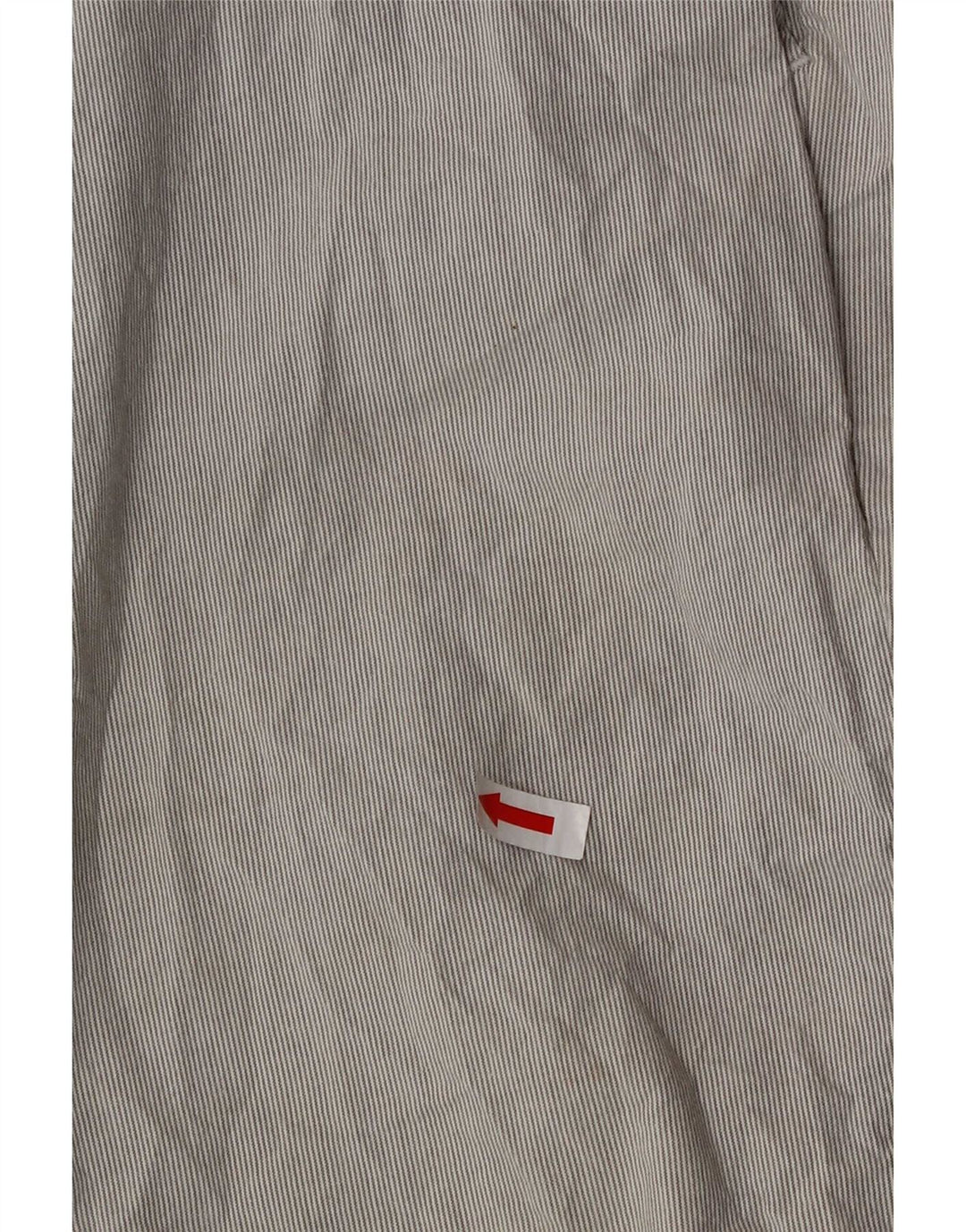 Marks & Spencer Pantalones cortos chinos para hombre W32 Algodón a rayas gris medio
