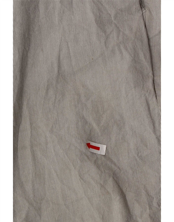 Marks & Spencer Pantalones cortos chinos para hombre W32 Algodón a rayas gris medio