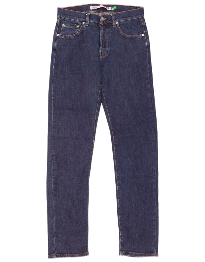 Carrera Mens 710 Regular Slim Jeans IT 46 Pequeño W31 L33 Azul Marino Algodón