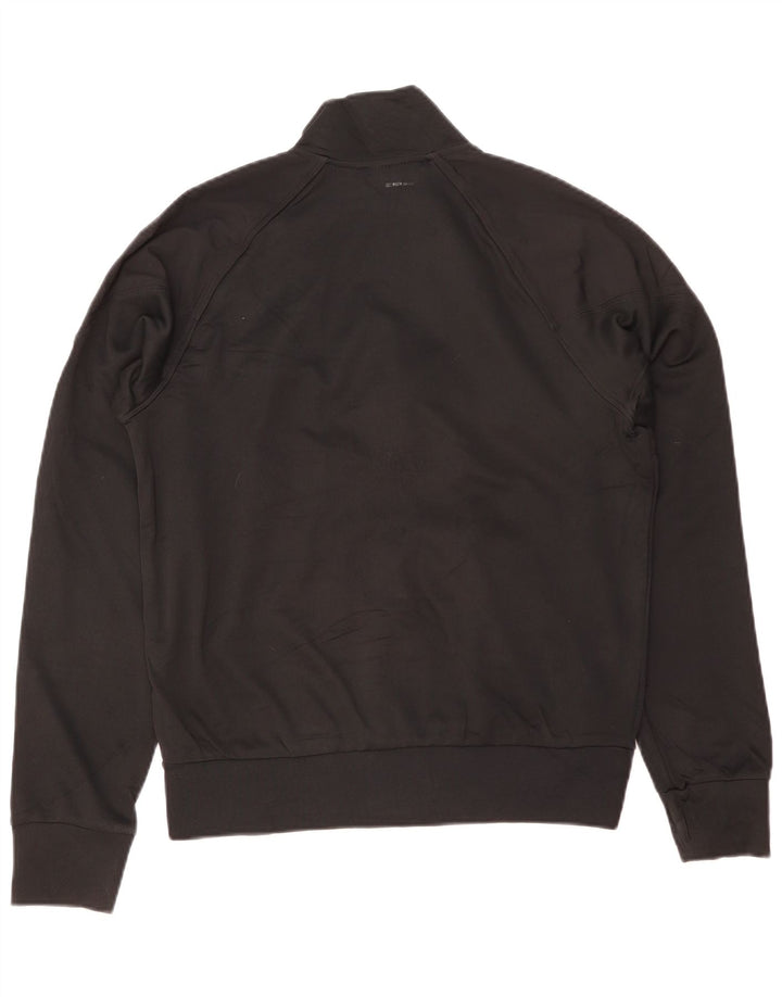 NIKE Mens Dri Fit Graphic Chándal Top Chaqueta Pequeña Poliéster Negro