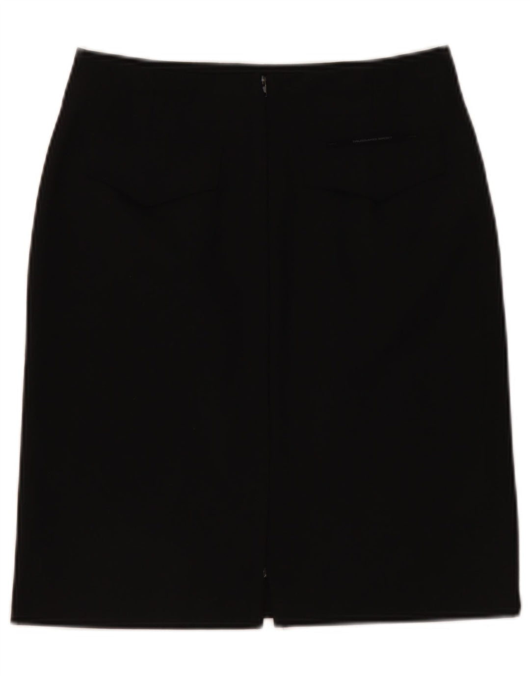 Falda tubo para mujer Trussardi IT 40 Small W28 Poliéster negro