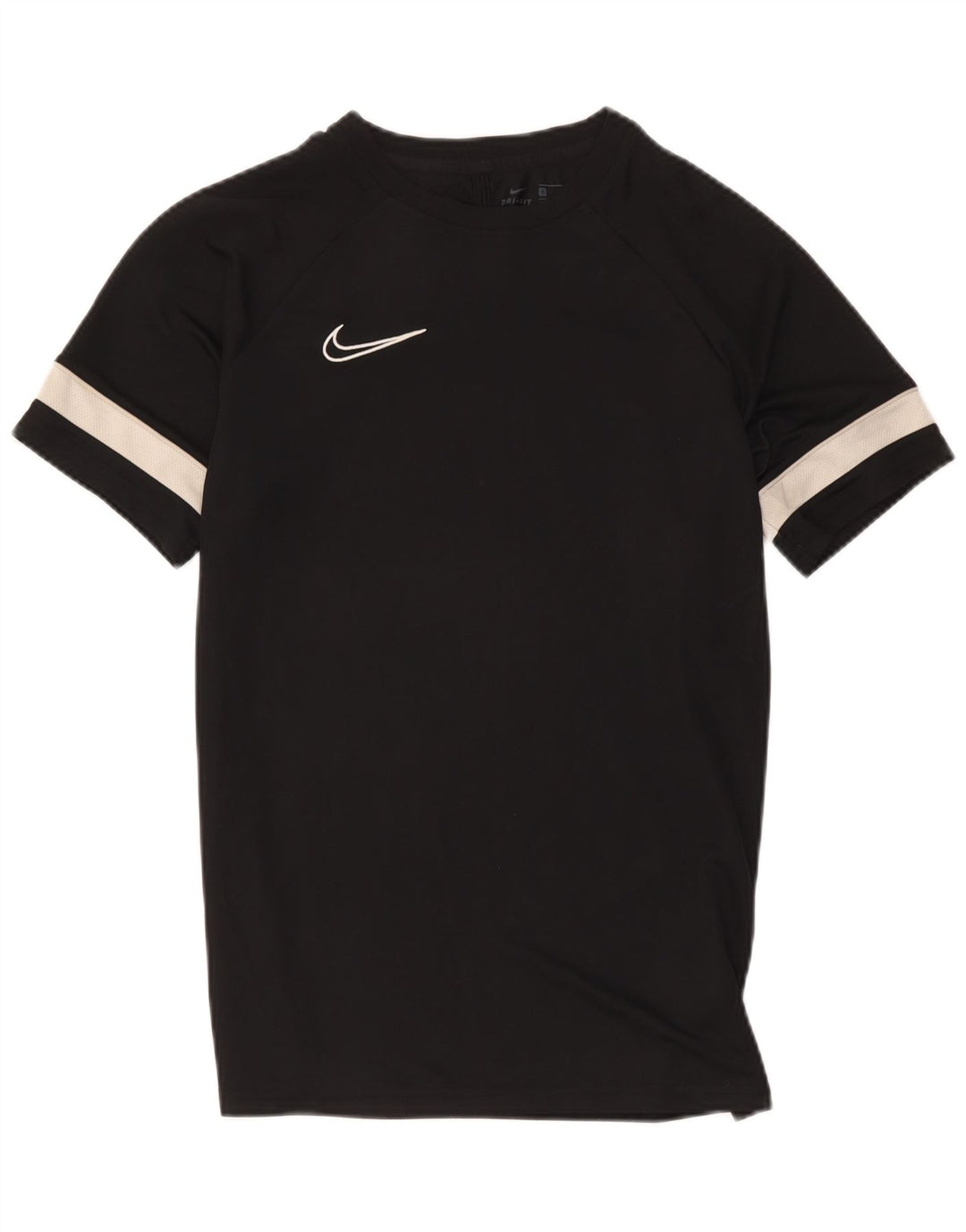 Camiseta Nike Dri Fit para hombre Top medio negro color block Poliéster