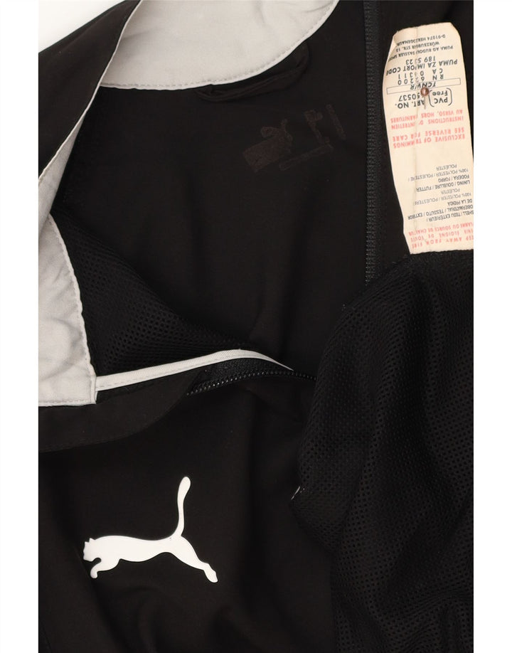 PUMA Chaqueta superior de chándal para hombre Poliéster negro mediano