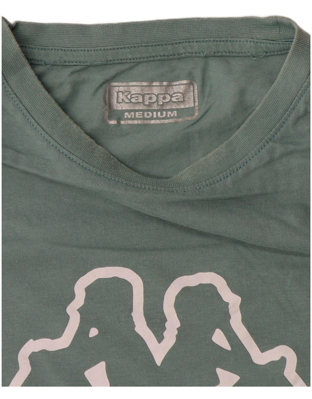 Kappa - Camiseta gráfica para mujer, talla 40, color verde medio