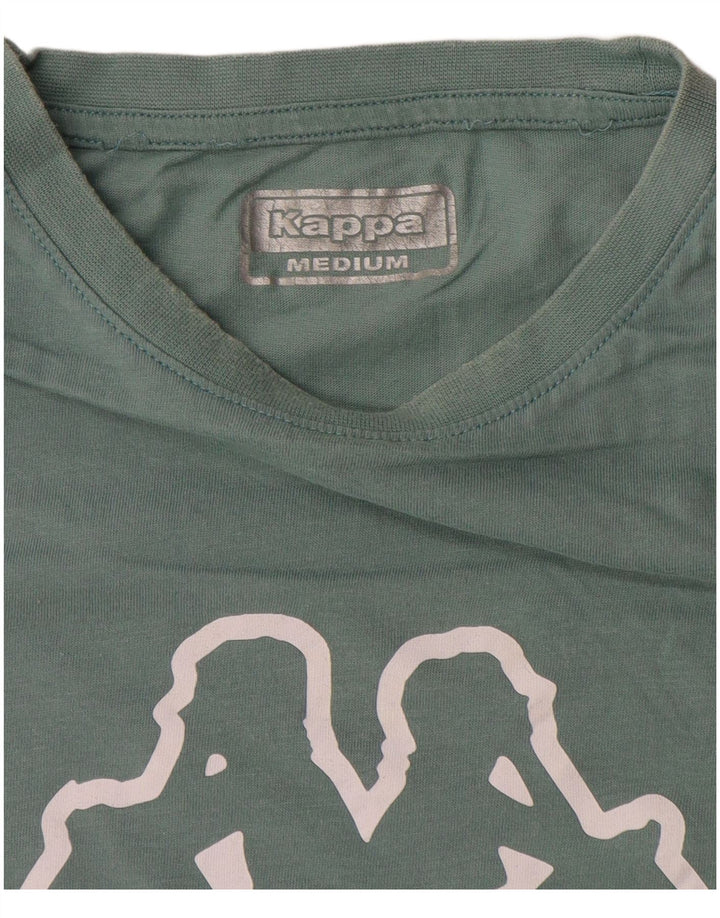 Kappa - Camiseta gráfica para mujer, talla 40, color verde medio