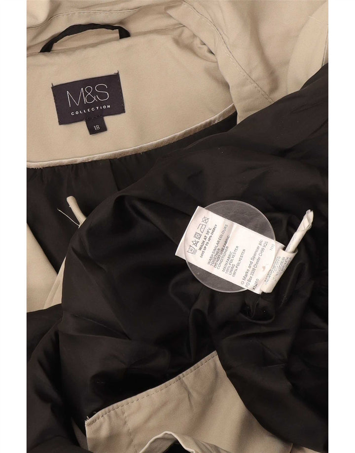 Marks & Spencer Gabardina para mujer ES 40 XL Beige Poliéster