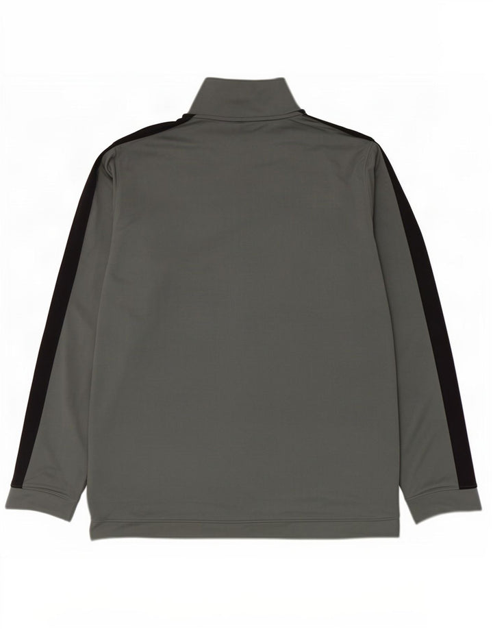 Under Armour Hombre Chándal Top Chaqueta XL Gris Colorblock Poliéster