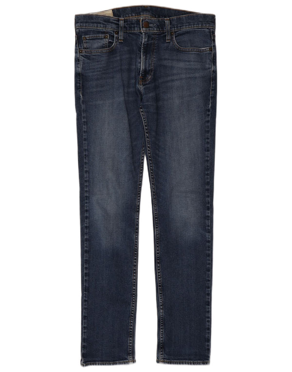 Vaqueros pitillo Hollister para hombre W32 L32 Algodón azul