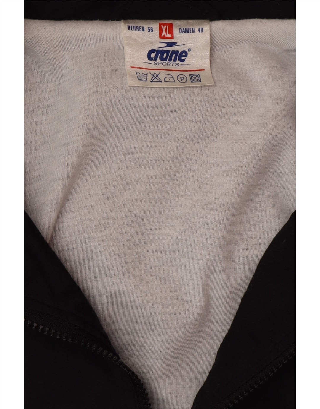 CRANE Chaqueta superior de chándal holgada para hombre XL Poliéster con bloques de color negro