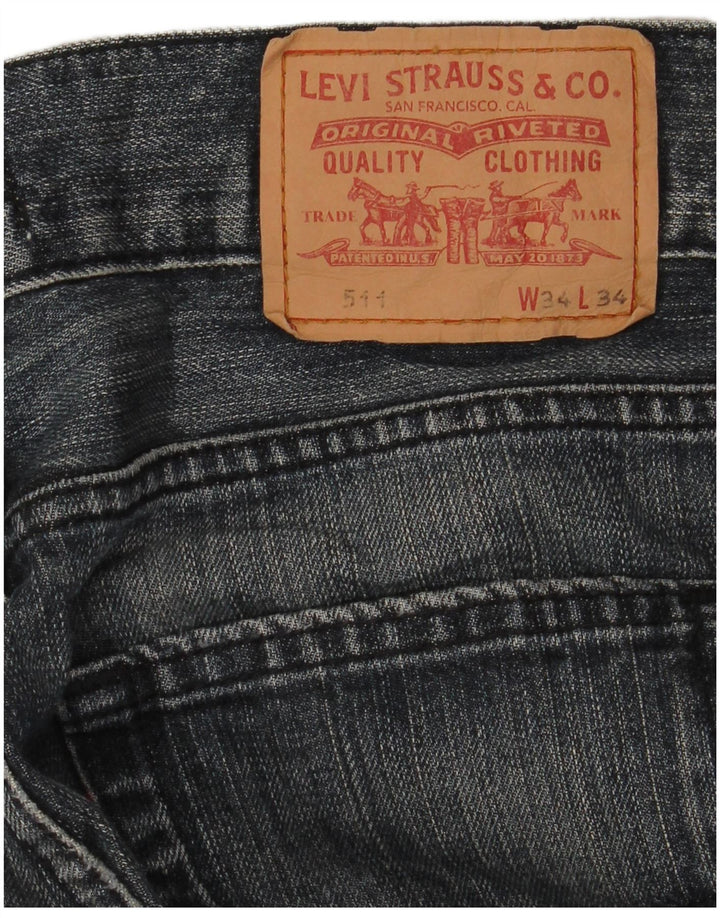 Levi's Hombre 511 Vaqueros Slim W34 L30 Azul