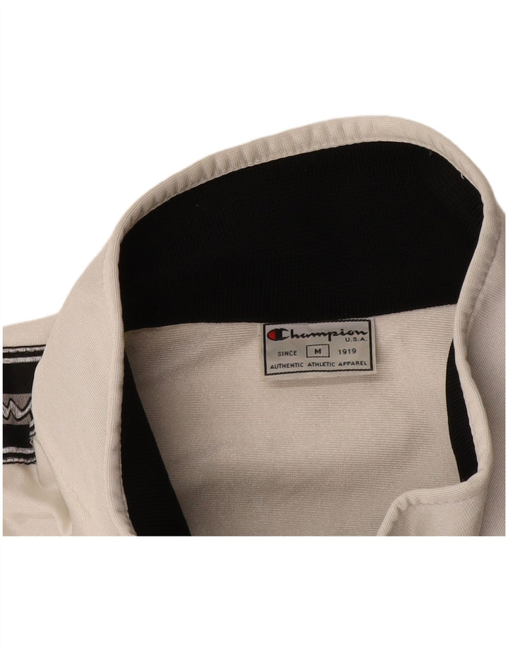Champion Chaqueta De Chándal Con Estampado Gráfico Para Hombre Rayas Blancas Medianas