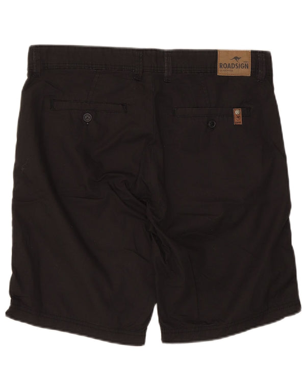 Roadsign Australia Pantalones cortos chinos para hombre W32 Algodón negro mediano