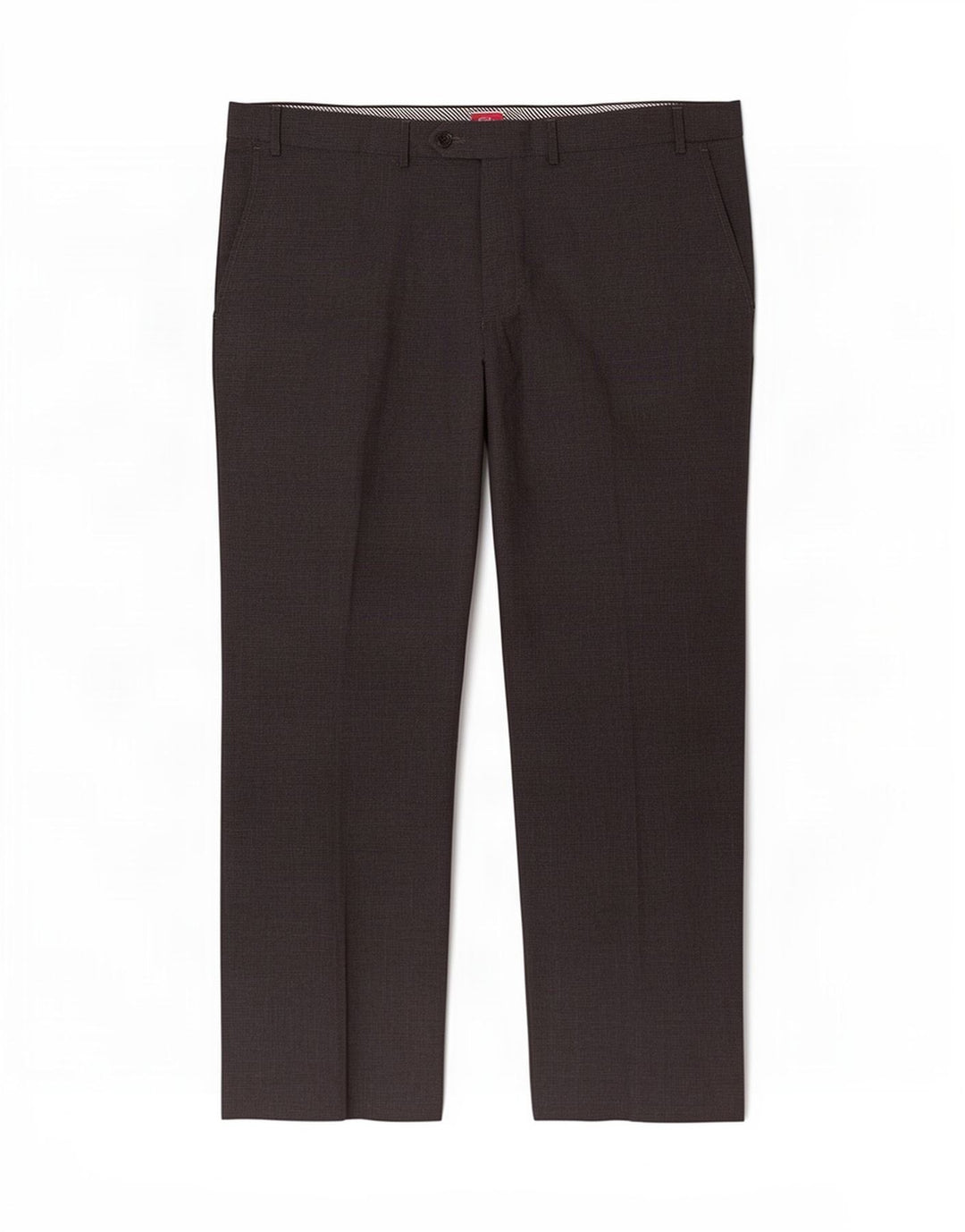 Marks & Spencer Pantalón de traje recto para hombre W42 L29 gris pata de gallo