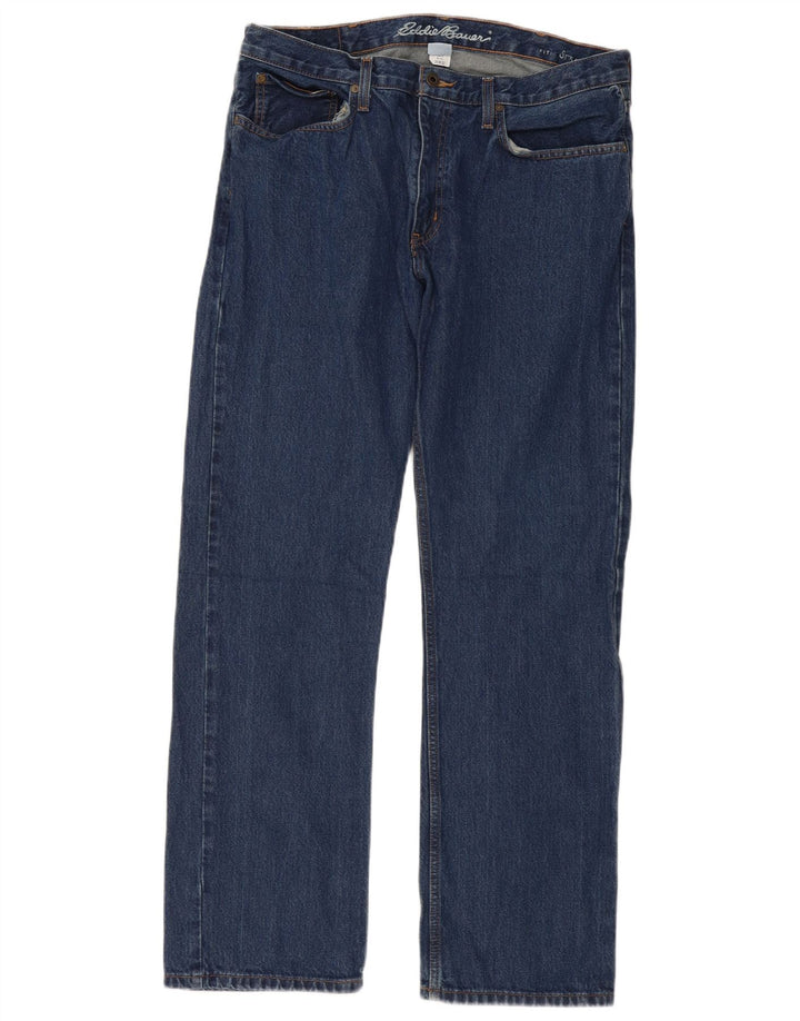 Eddie Bauer Vaqueros rectos para mujer W36 L32 Algodón azul