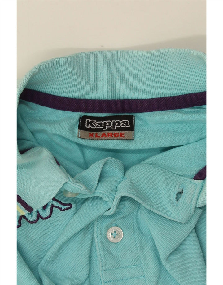 KAPPA Polo Hombre XL Rayas Turquesa