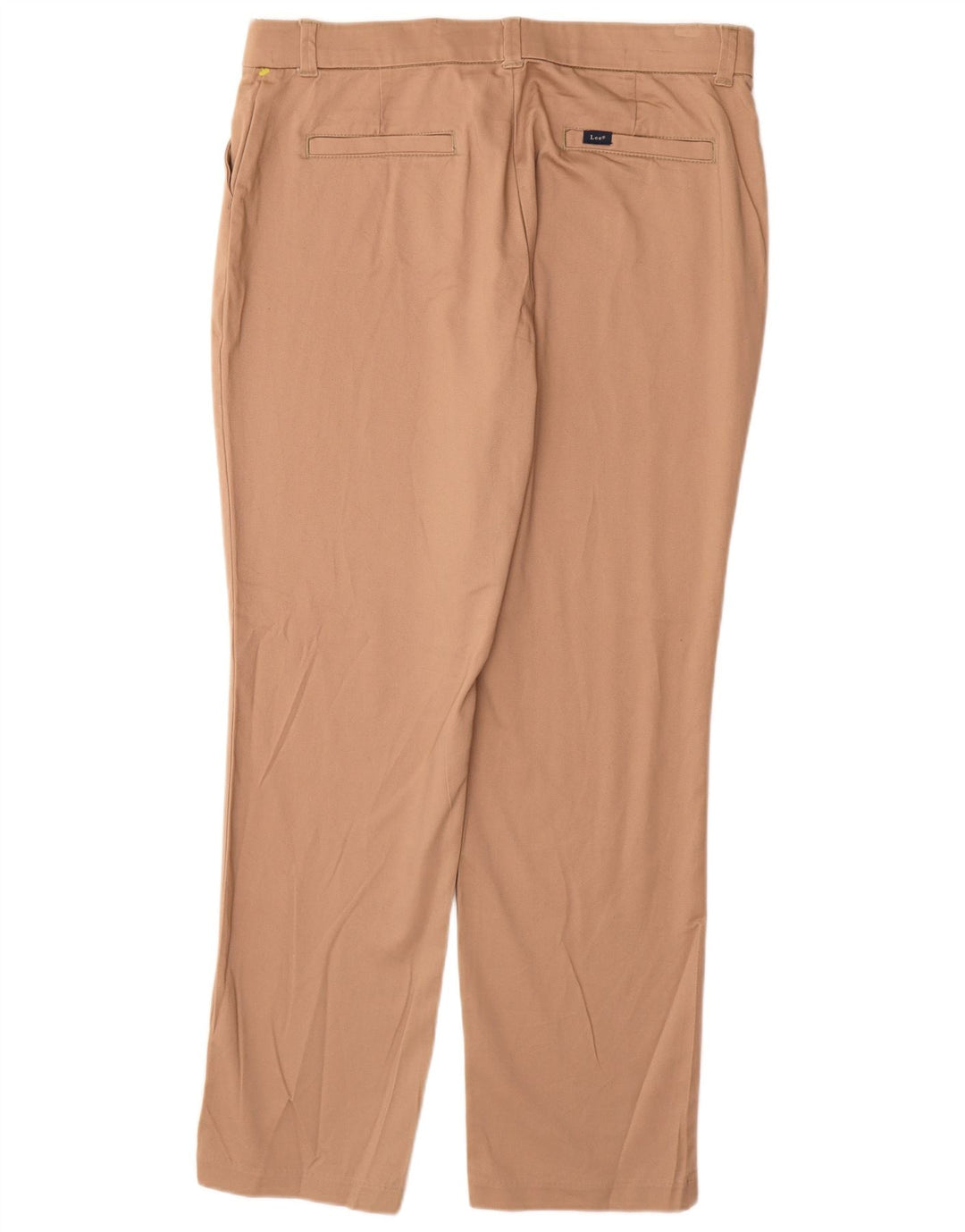 LEE Pantalones chinos rectos para mujer US 14 XL W34 L31 Algodón beige