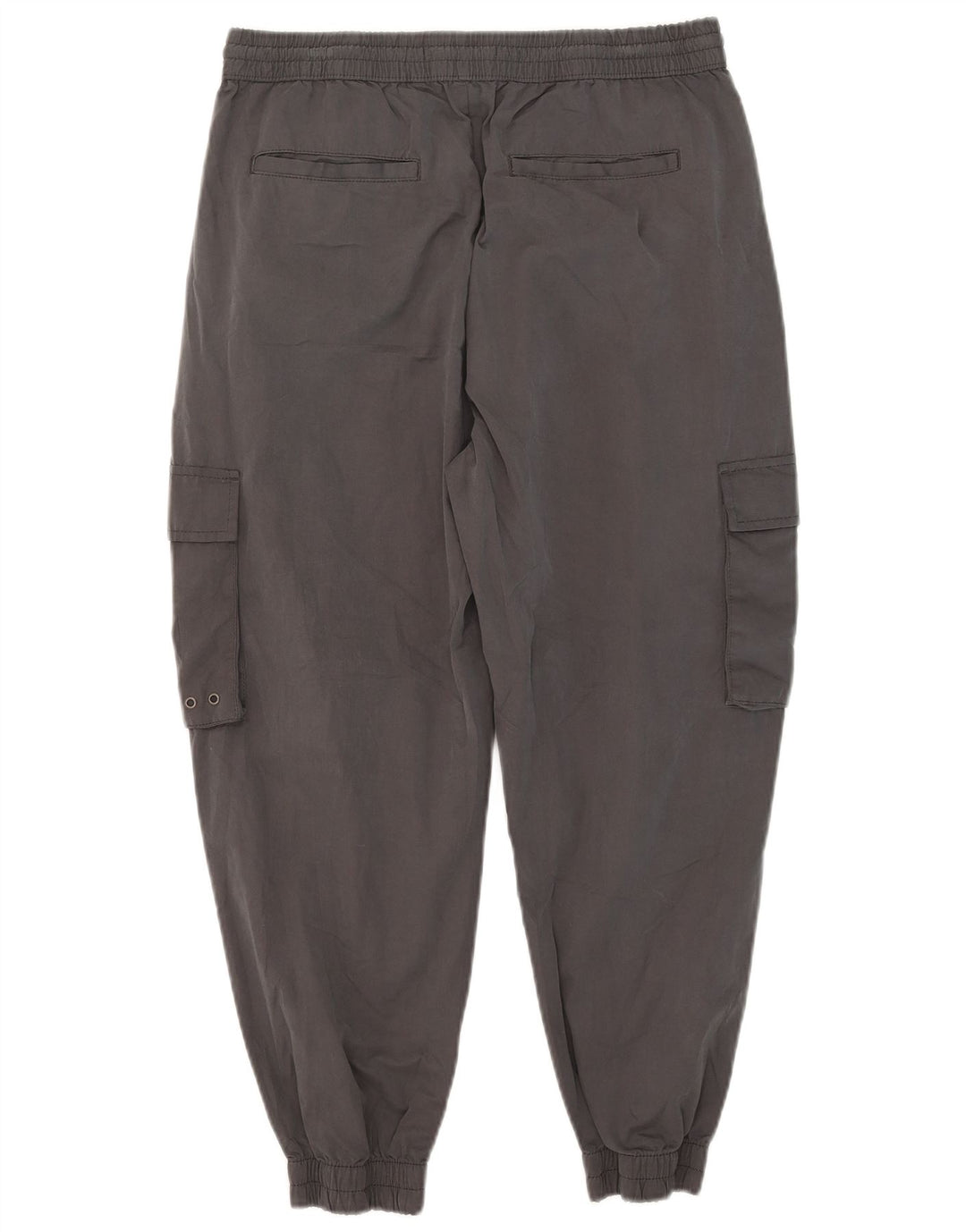 Zara Mens Crop Joggers Cargo Pantalones Grandes W32 L24 Poliéster Gris