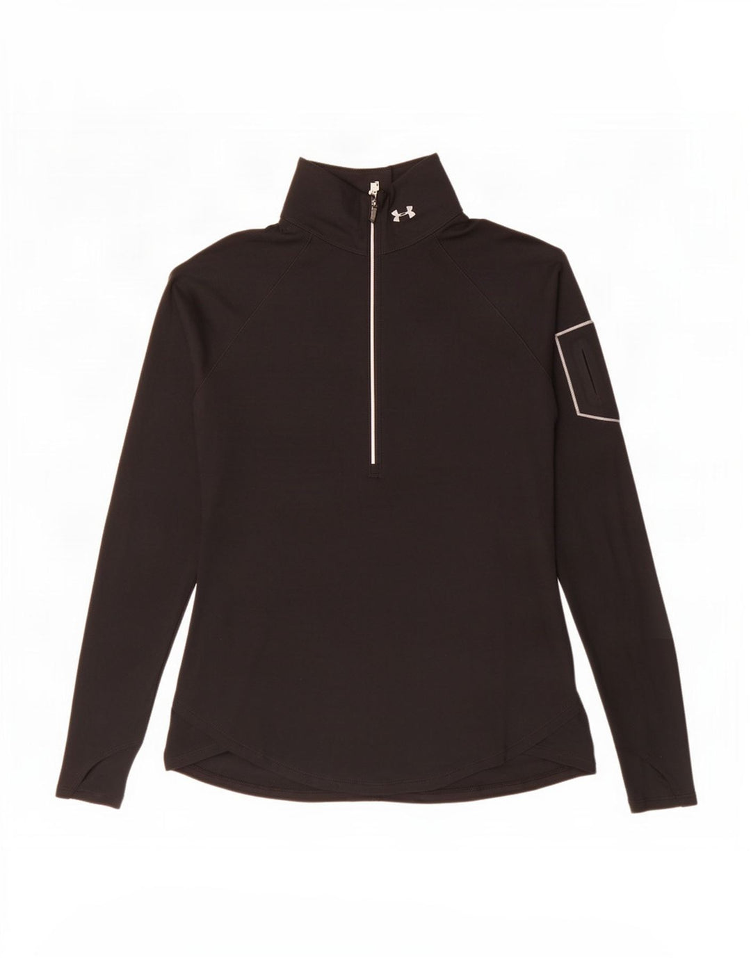 Under Armour - Chándal con cremallera y cuello para mujer, talla 40, color negro
