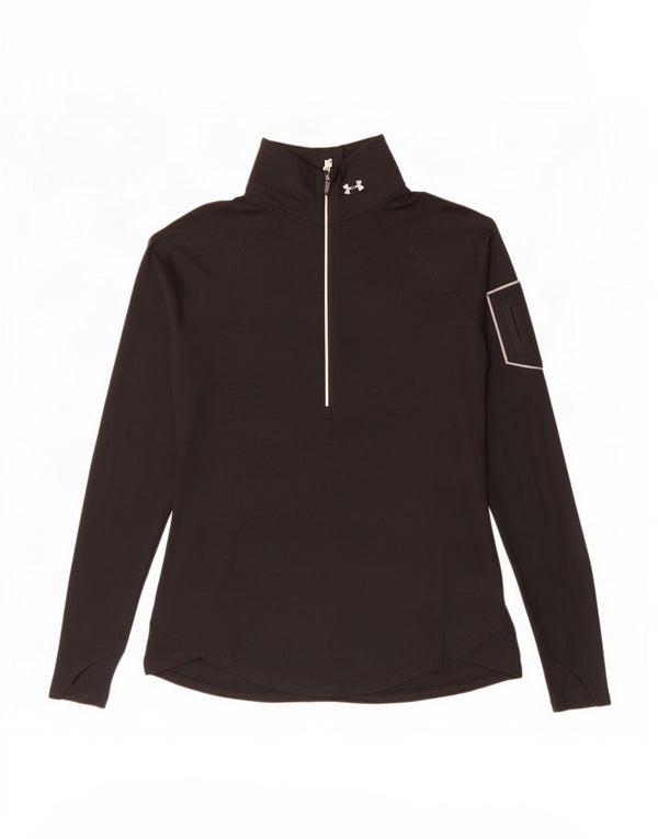 Under Armour - Chándal con cremallera y cuello para mujer, talla 40, color negro