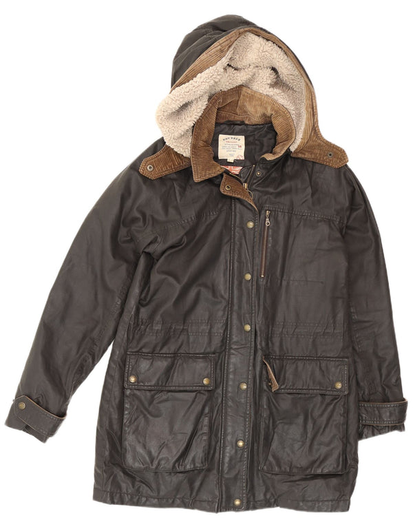 Parka extragrande con capucha para mujer de Fat Face UK 10 Small Marrón Algodón