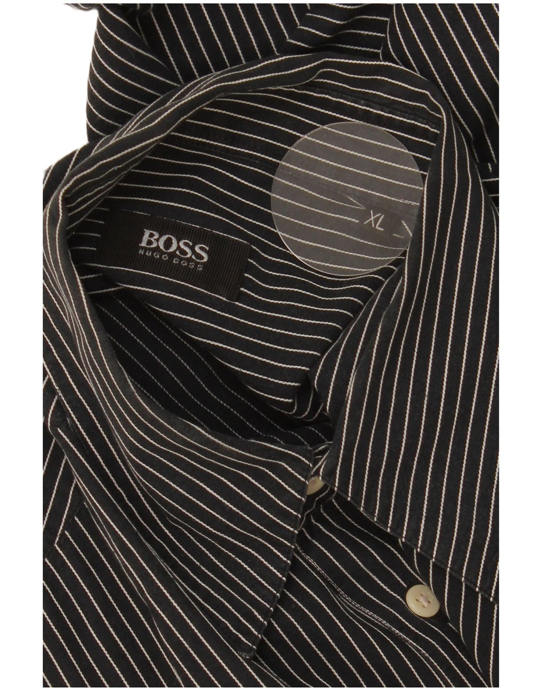 Camisa Hugo Boss Hombre XL Azul Marino Rayas