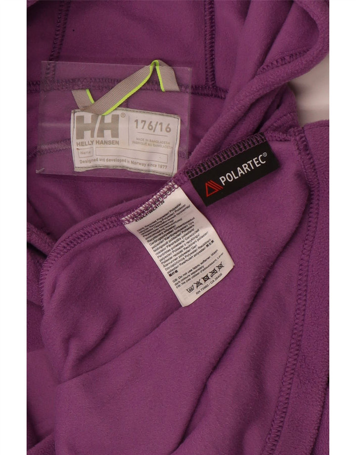 HELLY HANSEN Jersey polar gráfico para niña 15-16 años Morado Poliéster