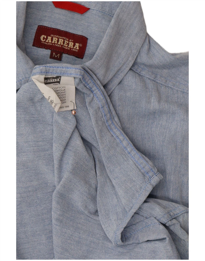 Camisa CARRERA Hombre Azul Medio Algodón
