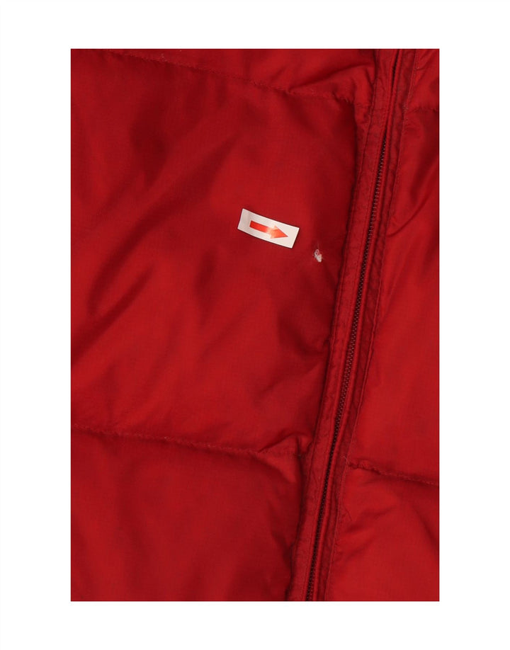 Chaleco acolchado para hombre Gap UK 40 Large Nylon rojo