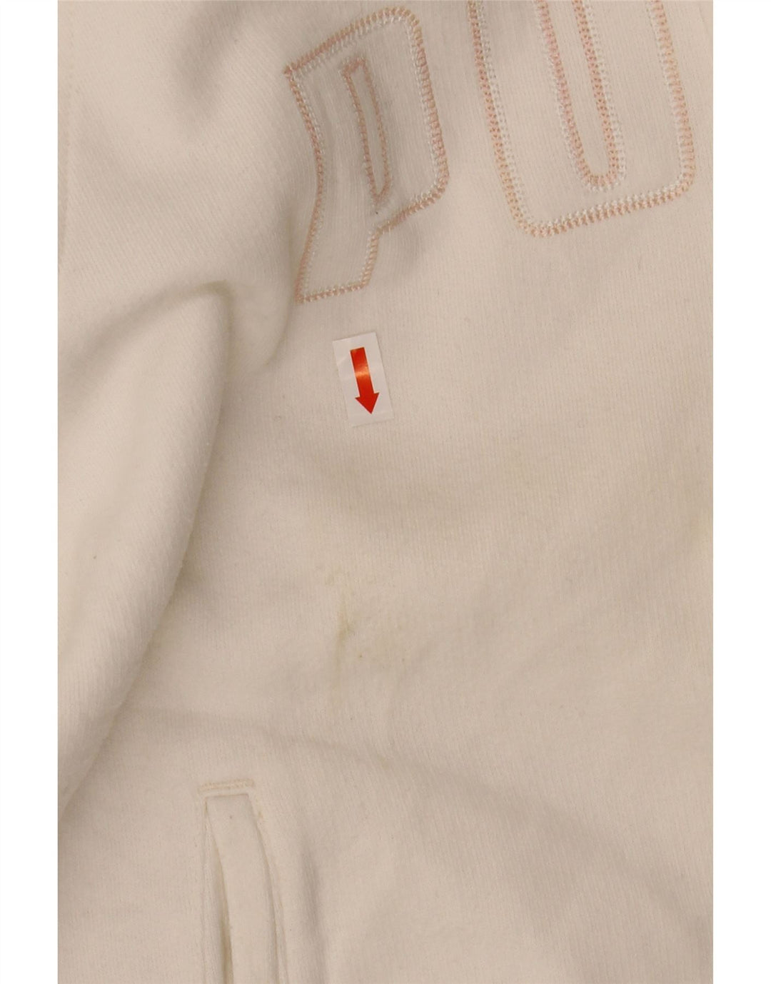 PUMA Chaqueta superior de chándal con gráfico para mujer UK 14 Medium White