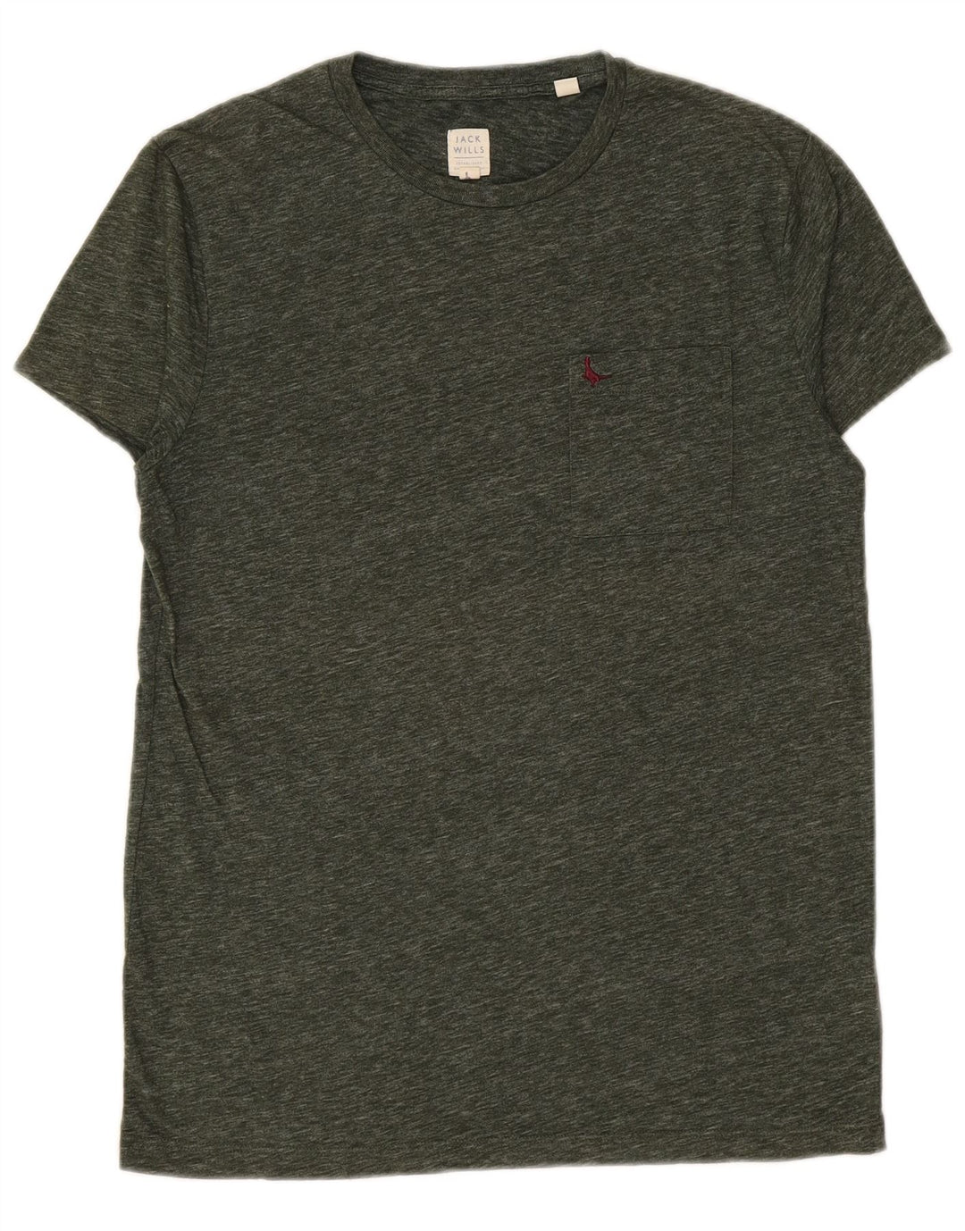 JACK WILLS Camiseta para hombre Top Small Khaki Moteado de algodón