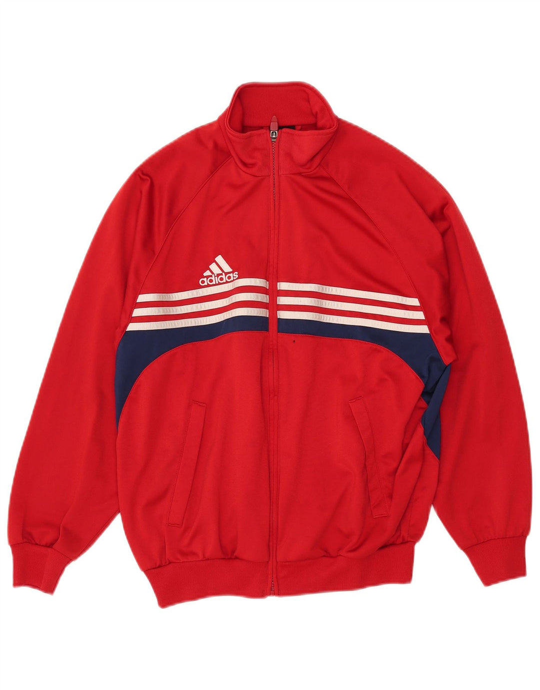 Adidas Boys Graphic Chándal Top Chaqueta 13-14 Años Rojo Poliéster