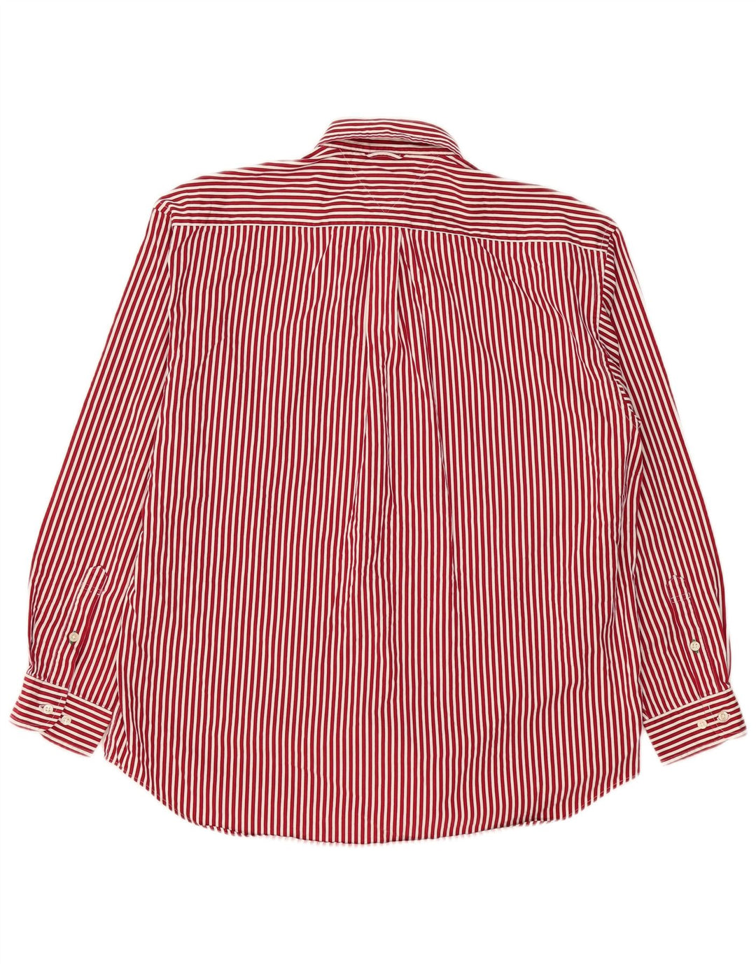 TOMMY HILFIGER Camisa de hombre grande de algodón a rayas rojas