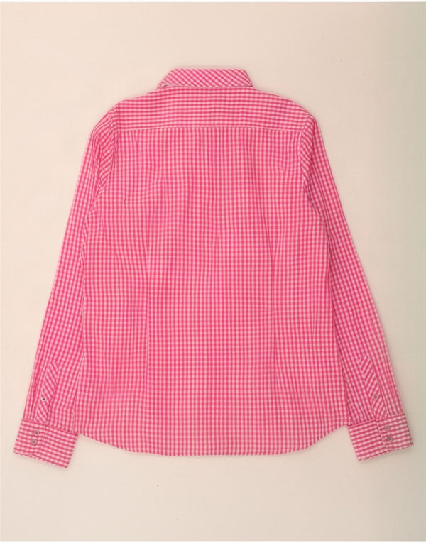Crew Clothing Camisa para mujer UK 40 Algodón a cuadros rosa medio