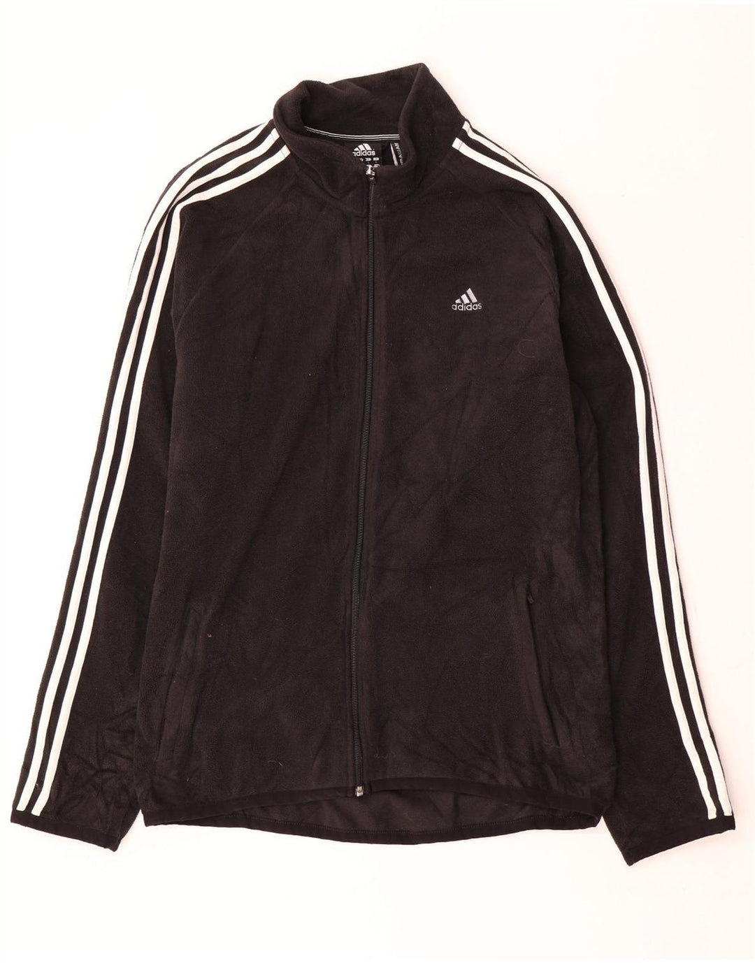 Adidas Mens Clima 365 Fleece Jacket UK 40 Grande Poliéster Negro