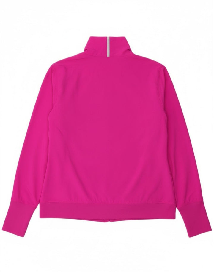 Fila Mujer Chándal Top Chaqueta UK 40 Grande Poliéster Rosa
