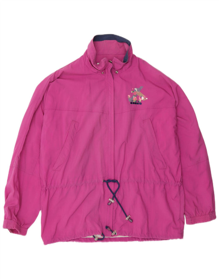 Diadora Chaqueta de chándal extragrande para mujer, talla 40, poliamida morada mediana
