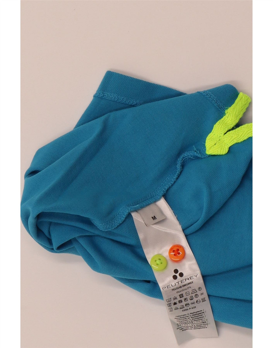 PEUTEREY Polo Hombre Algodón Azul Medio