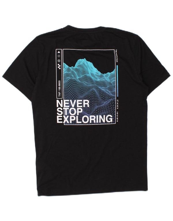 The North Face Camiseta gráfica para hombre Top Small Black Cotton