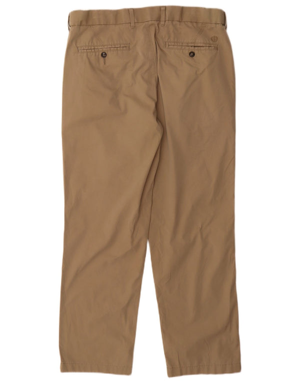 Marks & Spencer Pantalón chino regular para hombre W34 L29 Algodón beige
