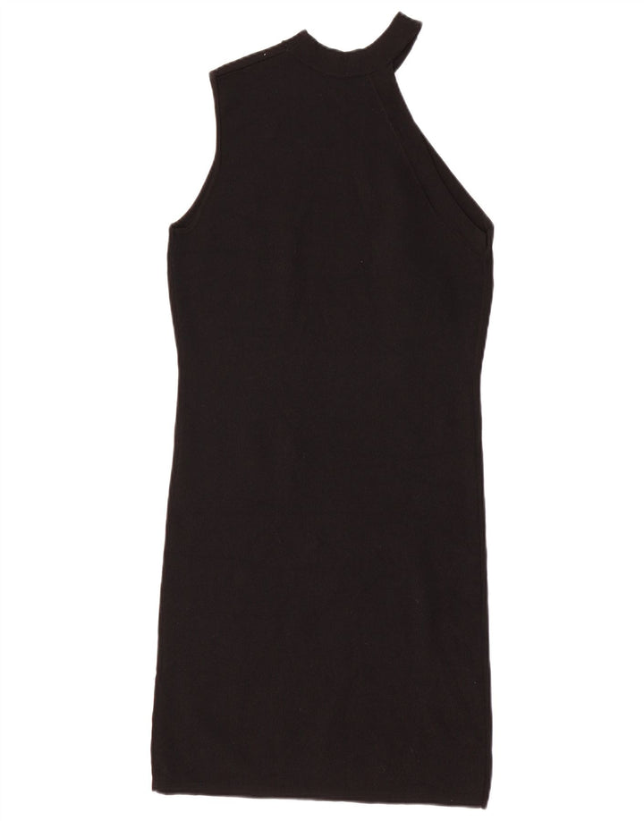 Zara Vestido Ajustado De Un Hombro Para Mujer UK 42 Mediano Negro