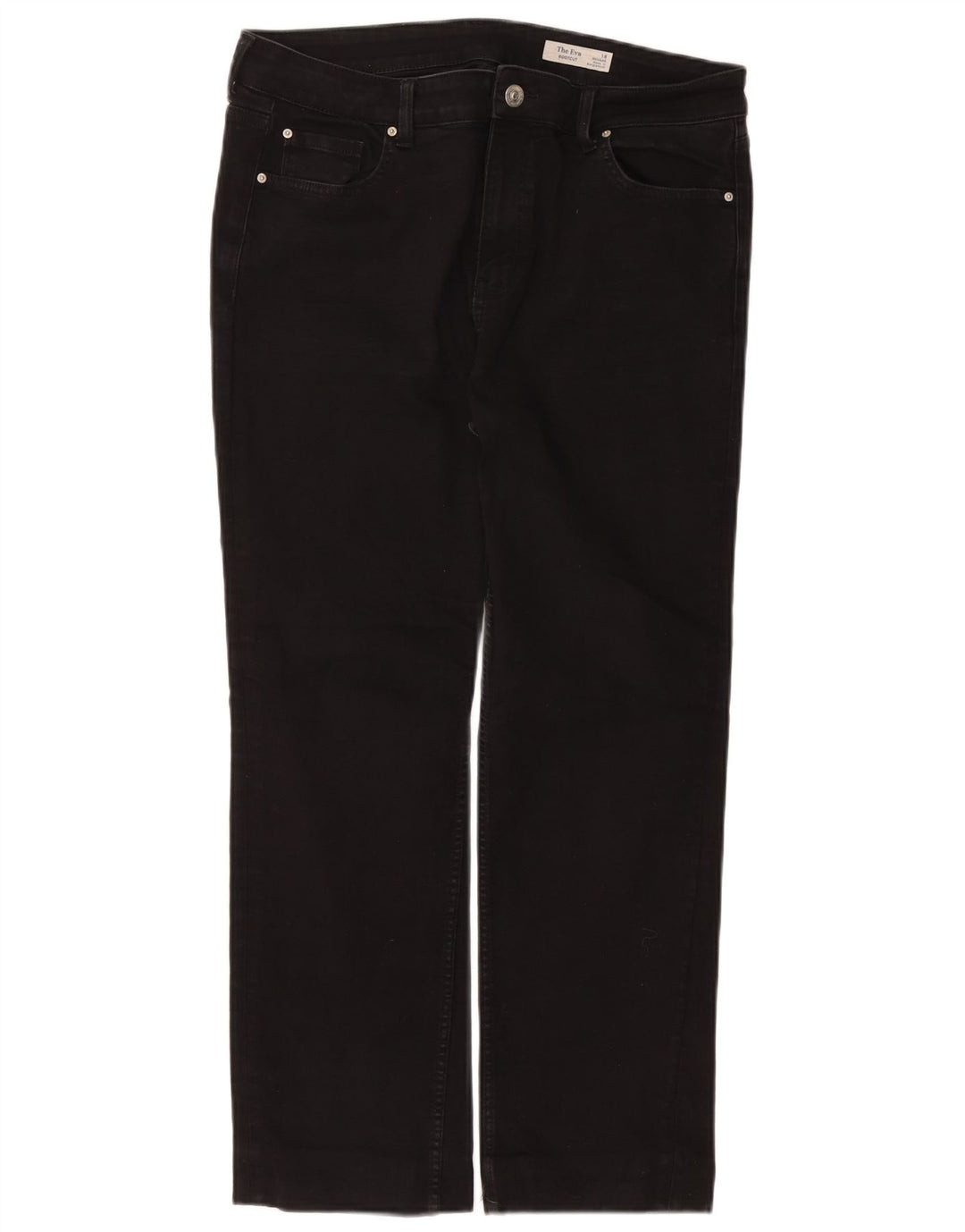 Marks & Spencer Vaqueros Eva Regular Bootcut para Mujer UK 18 XL W36 L27 Negro