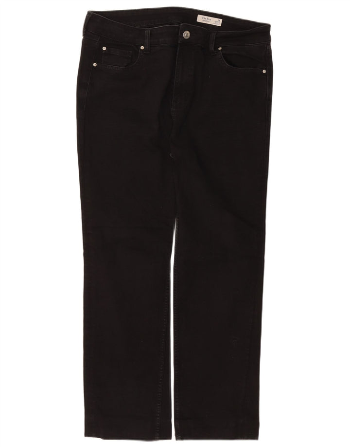 Marks & Spencer Vaqueros Eva Regular Bootcut para Mujer UK 18 XL W36 L27 Negro